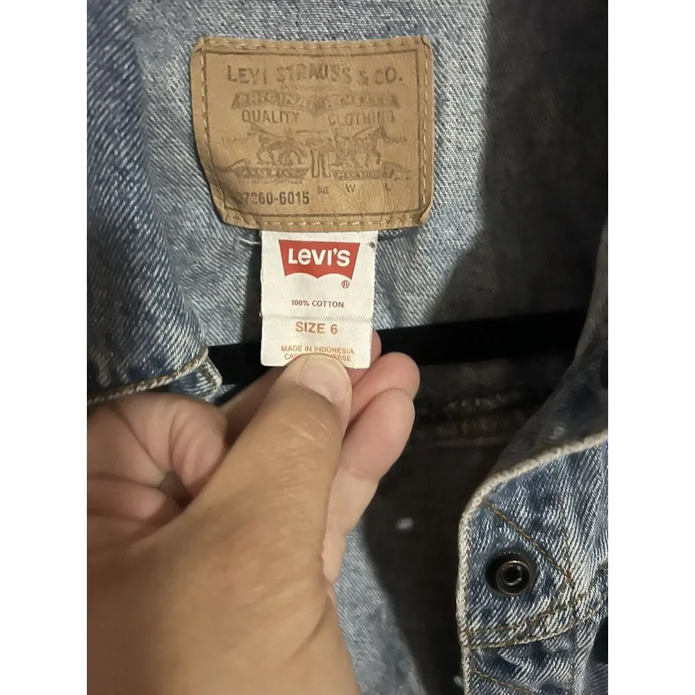 Vintage‎ Levi's Denim Jacket Youth Size 6 WPL 423